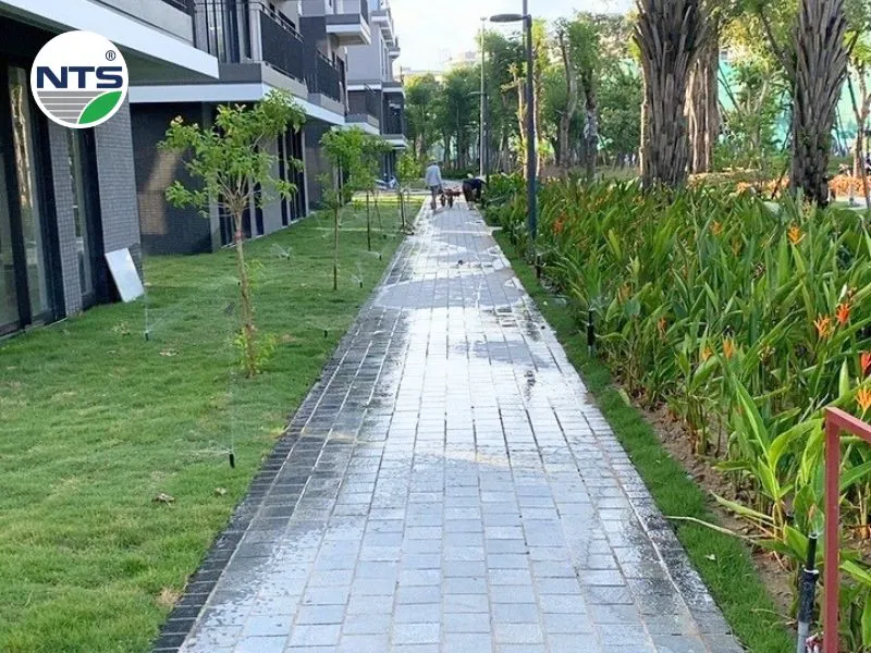 Hệ thống tưới cây tự động tại Eco Park