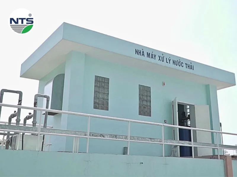 Hình ảnh nhà máy xử lý nước thải y tế quận 7 đã được xây dựng và đi vào vận hành