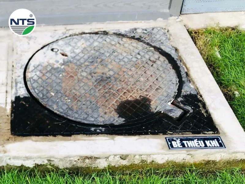 Hình ảnh bể thiếu khí (bể anoxic) được lắp đặt cho một dự án xử lý nước thải theo dạng lắp đặt âm dưới đất