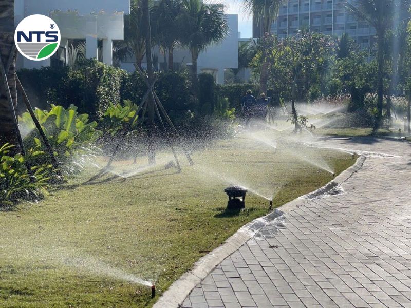 Hệ thống tưới tự động cảnh quan do NTS thực hiện