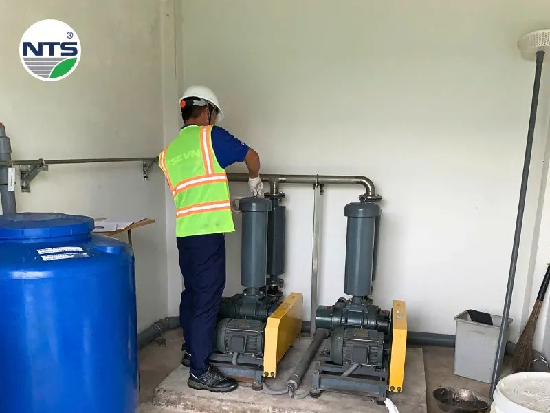 Đội ngũ NTS tiến hành khảo sát cải tạo hệ thống xử lý nước thải