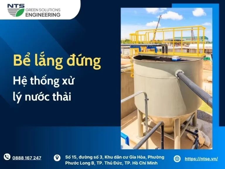 Thumnail bể lắng đứng trong hệ thống xử lý nước thải